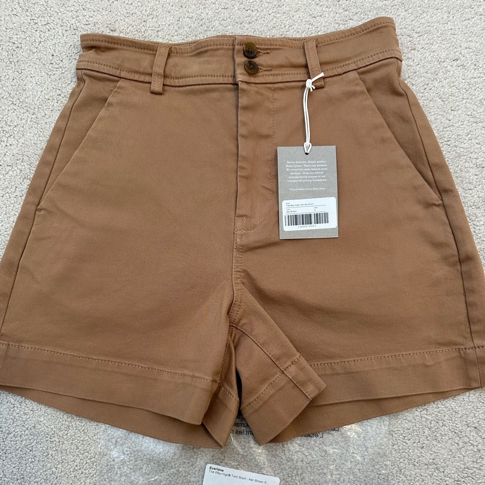 Everlane The Way-High Canvas Short Size 2